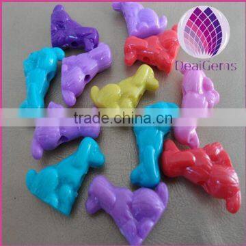 wholesale Bulk acrylic 14mm animal beads for kid diy jewerly