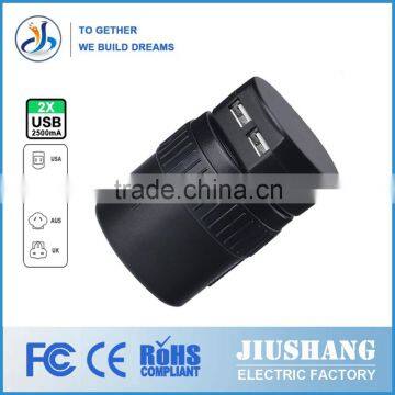 Rotatable International USB Universal Travel Adapter With UK EU US AU Plugs photo-4