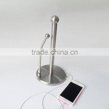 towel paper USB charger stand