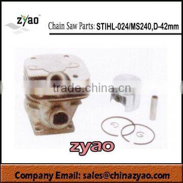 42mm cylinder for stihl024 gasoline chain saw, Stihl240 chainsaw cylinder 42MM , spare parts for MS240 chainsaw