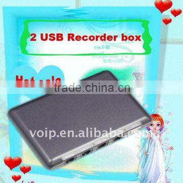 2 Channel USB automatic telephone call recorder