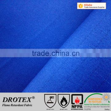 Royal blue 4.5oz fireproof 93% meta aramid 5% para aramid 2% antistatic fabric