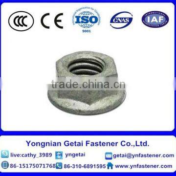 Carbon Steel DIN6923 Hex Flange Nuts Serrated Zinc Plated and Black photo-2