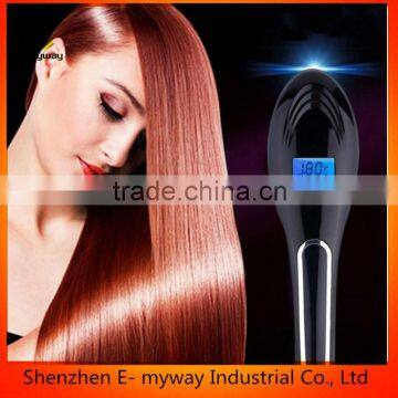 Hair Straightening Brushed Brush Hair Straightener