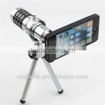12X zoom refractor telescope lens for sumsung iphone smartphone lens