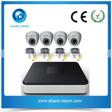 new 4 channel mini 720p outdoor AHD KITS, standalone cctv camera china dvr kit