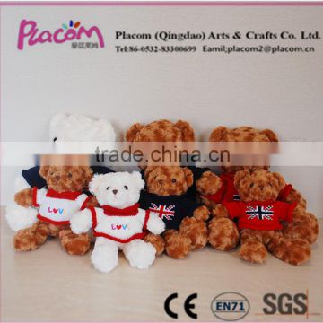 2016 Best selling Cute Fashion Valentine' gifts and Toys Wholesale Cheap Customize Plush toy Teddy bear