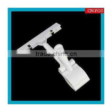 display plastic pop clips white and black for price label