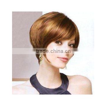 Cheap layered Bob Sweeping Side Short Fringe Parker Wigs