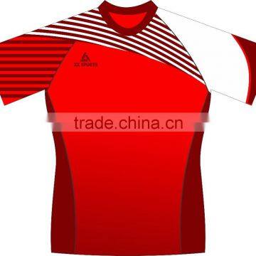 Specialized 100% polyester made sublimation custom rugby jersey