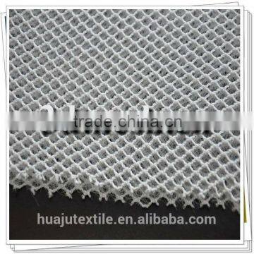 100% polyester 3D air mesh fabric with white color