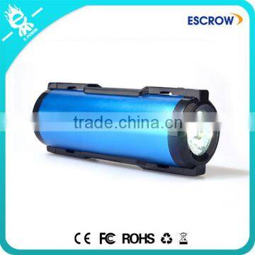 Newest Fashion Design New Battery Loud Speaker 5000 Mah Power Bank With Torch Light