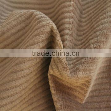 100% Polyester Super soft stripe velvet fabric