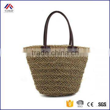 2016 New Fashion Shoulder Tote Straw Women Summer Beach Woven Bag