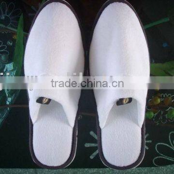 2013 comfortable disposable 100% cotton velvet hotel slipper