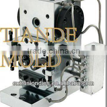 block mould for extrusion feedblock for multi-layer composite plastic sheet \film