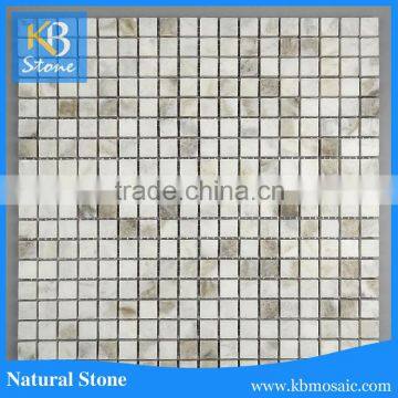 Polished Cheap New Chinese Snow White Stone Marble Mosaic