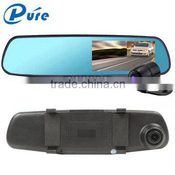 Factory Price Dual lens 1080P Car DVR Camera Mirror Dash Cam G-sensor HD Camera Car Recorder