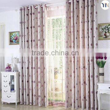 geometrical jacquard blackout fabric for hotel curtain, European style curtain, interior decoration fabric flame retardant