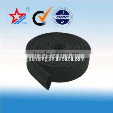 Black flexible fire hose