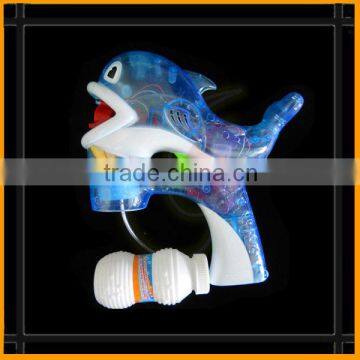 4 led transparent dolphin wedding bubble gun