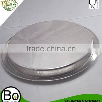 Stainless Steel Hammered Bar Tray With Mat photo-2