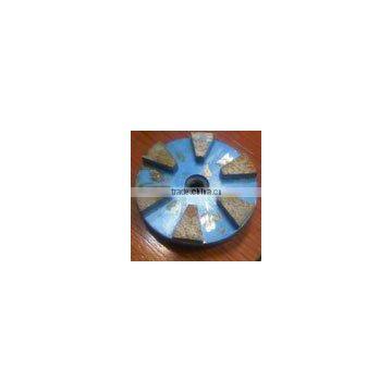 (STPE)With Pie Shape Segment Metal Bond Marble, Limestone, Travertine and Terrazzo Diamond Grinding Wheel-sunny