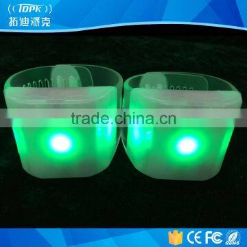 Hot sale new year event silicone sound activated led bracelet