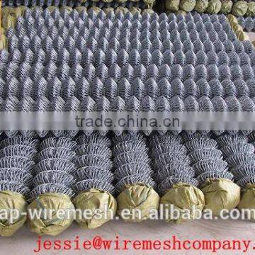 China Pvc Coated Stainless Steel Wire Mesh Chain Link Fence Rubber/black Powder Coated Chain Link Fence photo-3