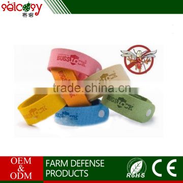 Easy to carry adjustable microfiber mosquito repellent bracelet