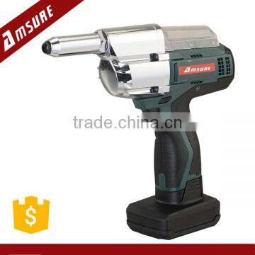 16V Li-Ion Cordless Riveter with riveting capacity 2.4,3.2,4.0,4.8mm