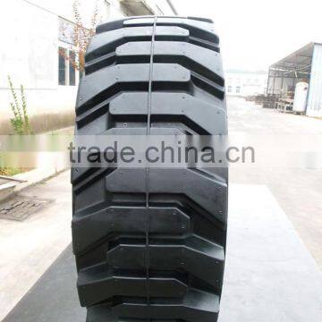 Hot China Bobcat Skid Steer Loader Solid Tire 12-16.5 With Wheel photo-5