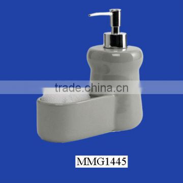 High Quality White Bathroom Used Ceramic Soap Dispenser