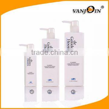 PE White Square Shampoo Matte Bottle with Pump Custom Logo