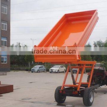 new model tractor match hydraulic lifting tipping trailer use to pick up apple orange banana