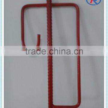 Red Painted Steel Picket Fence Post photo-2