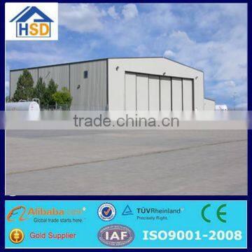 low cost pre-engineering big steel structure fabric aircraft hangars