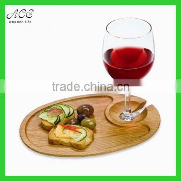 Wooden serving tray Party tray Wine serving tray