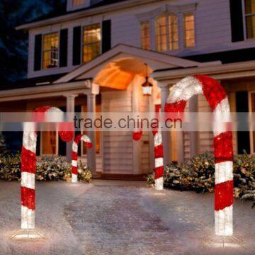 Best selling high quality door decoration Chrstmas led candy cane light