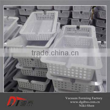 Customized white PVC thermoformed hole tray