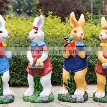 Artificial Animal Garden Statue Outdoor Bunny Garden Sculptures photo-2