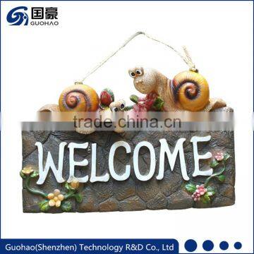 Attractive Welcome snail garden sign Statue