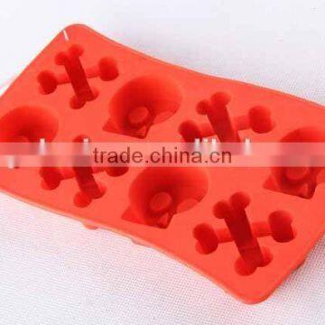 Skull design silicone ice cube mold creative silicone ice cube tray