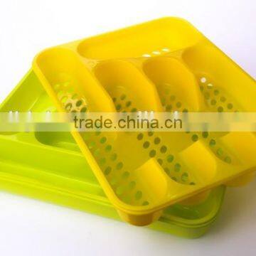 Wholesale plastic kitchen cutlery tray for tableware
