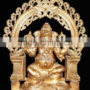 Indoor Decoration Metal Bronze Buddha Indonesian Statues for Temple photo-2