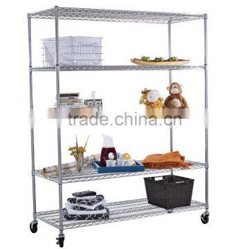 2017 Hot Selling Metal Storage Rack Display Stand With Wheels photo-3