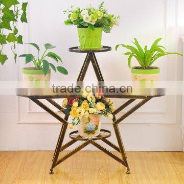 2016 Composability Star Shape Wrought Iron Flower Pot Stand photo-2