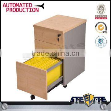 5 wheels Metal mobile pedestal professional office steel filling cabinet