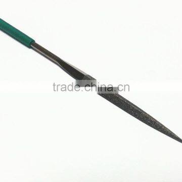 Ti coated Electroplated diamond triangle file/electroplated diamond file