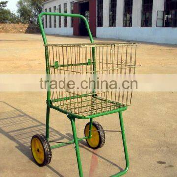 Steel Mesh Garden flower cart